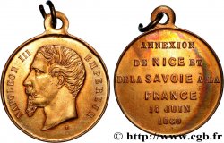 SECONDO IMPERO FRANCESE Médaillette, Annexion de la Savoie et du Comté de Nice à la France