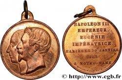 SECONDO IMPERO FRANCESE Médaille, Mariage de Napoléon III et d’Eugénie