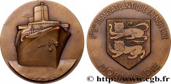 TERCERA REPUBLICA FRANCESA Médaille, French Line, le “Normandie”