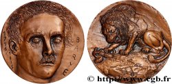 V REPUBLIC Médaille, Centenaire de la mort de Antoine-Louis Barye