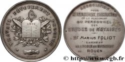 III REPUBLIC Médaille, Association pour le recrutement, l’instruction et la placement du personnel des études de notaires