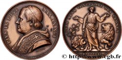 ITALY - PAPAL STATES - PIUS IX (Giovanni Maria Mastai Ferretti) Médaille, Daniel et les lions, Refrappe