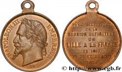 SECONDO IMPERO FRANCESE Médaille, Fêtes de Lille