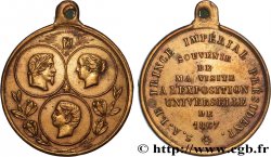 SECONDO IMPERO FRANCESE Médaille de la famille impériale, souvenir de l’Exposition