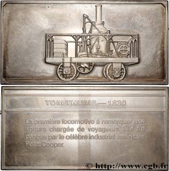 QUINTA REPUBLICA FRANCESA Plaquette, locomotive Tom Thumb