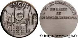 VILLES ET MAIRIES Médaille, Avec les compliments du maire et du conseil municipal