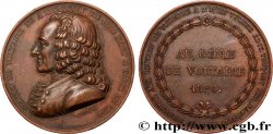 LOUIS XVIII Médaille, François-Marie Arouet dit Voltaire, Au génie de Voltaire