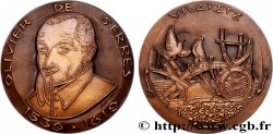 CINQUIÈME RÉPUBLIQUE Médaille, Olivier de Serres