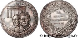 ALLEMAGNE Médaille, John Fitzgerald Kennedy et Konrad Adenauer