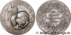 ALEMANIA Médaille, Charles de Gaulle et Konrad Adenauer