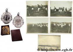 TROISIÈME RÉPUBLIQUE Médaille, Poule finale, André Theuriet, et cinq photographies