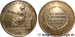III REPUBLIC Médaille, Société d’émulation, Exposition forestière