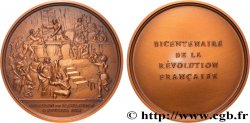 V REPUBLIC Médaille, Bicentenaire de la Révolution, Abolition de l’esclavage