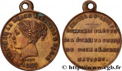 SECONDO IMPERO FRANCESE Médaille, Visite de la reine d’Angleterre, séjour à St Cloud