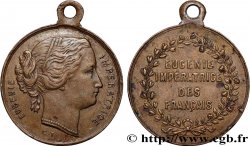 SECOND EMPIRE Médaillette, Eugénie impératrice