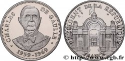 V REPUBLIC Médaille, Charles de Gaulle, président de la République