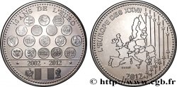 FUNFTE FRANZOSISCHE REPUBLIK Médaille, Essai, 10 ans de l’Euro