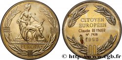 FUNFTE FRANZOSISCHE REPUBLIK Médaille, Ecu Europa, Citoyen Européen