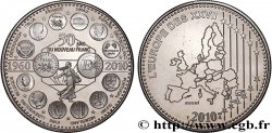 CINQUIÈME RÉPUBLIQUE Médaille, Essai, 50 ans du Nouveau Franc