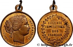 SECOND EMPIRE Médaillette, Eugénie impératrice