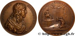 LOUIS XIII LE JUSTE Médaille, Royaume sous la protection de la Vierge, Tricentenaire de la fabrication de la médaille, refrappe moderne