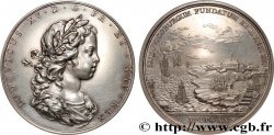 LOUIS XV DIT LE BIEN AIMÉ Médaille, Louisbourg, bâtie et fortifiée, refrappe