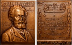 SCIENCES & SCIENTIFIQUES Plaquette, Camille Flammarion, Centenaire de sa naissance