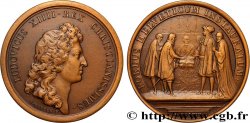 LOUIS XIV  THE SUN KING  Médaille, Renouvellement de l’alliance avec les Suisses, refrappe