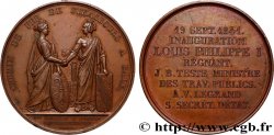 LOUIS-PHILIPPE Ier Médaille, Inauguration de la ligne Strasbourg-Bâle