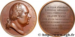 LOUIS XVIII Médaille, Hommage à Nicolas Gerardin