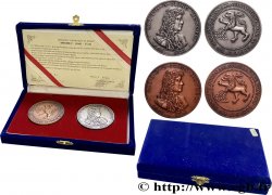 MONACO Coffret de 2 médailles, Antoine Ier de Monaco, 14e rencontres numismatiques