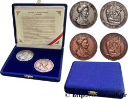 MONACO Coffret de 2 médailles, Prince Honoré IV, 16e rencontres numismatiques