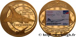 V REPUBLIC Médaille, Adieu au Concorde, Premier vol de ligne