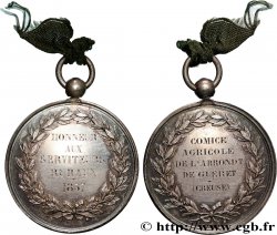 SECOND EMPIRE Médaille, Comice agricole de Guéret