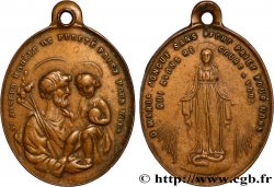 MÉDAILLES RELIGIEUSES Médaille, Saint Joseph et Sainte Marie