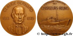 MER ET MARINE : PAQUEBOTS, NAVIRES, BATEAUX Médaille, Claude Bernard, Paquebot de la compagnie maritime des chargeurs réunis