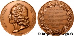 LITTÉRATURE : ÉCRIVAINS/ÉCRIVAINES - POÈTES Médaille, François-Marie Arouet dit Voltaire, refrappe