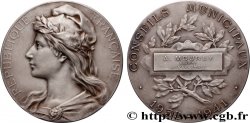 III REPUBLIC Médaille, Conseil municipal