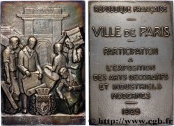 III REPUBLIC Plaquette, Participation à l’exposition des arts décoratifs et industriels modernes