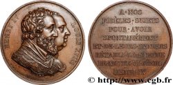 LOUIS XVIII Médaille, Rétablissement de la statue de Henri IV le 28 octobre 1817