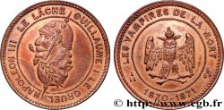 SATIRICAL COINS - 1870 WAR AND BATTLE OF SEDAN Médaille satirique, En tête-bêche