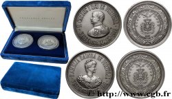 PORTUGAL - KINGDOM OF PORTUGAL - CARLOS I Coffret de 2 médailles, Visite aux Açores