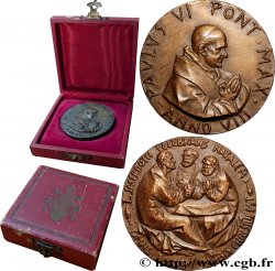 VATICAN ET ÉTATS PONTIFICAUX Médaille, Paul VI, 50e anniversaire de son sacerdoce