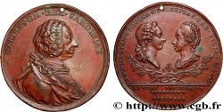 ITALIE - ROYAUME DE SARDAIGNE - CHARLES-EMMANUEL III Médaille, Mariage de Louise fille du Roi de Sardaigne et de Louis Stanislas Xavier Comte de Provence