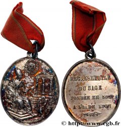 FREEMASONRY Médaille, L’asile du sage, Orient de Lyon