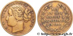 SECOND EMPIRE Médaillette, Eugénie impératrice