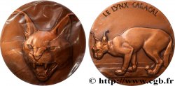 ANIMAUX Médaille animalière - Lynx Caracal FDC