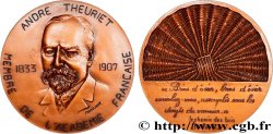 CINQUIÈME RÉPUBLIQUE Médaille, André Theuriet