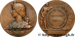 TROISIÈME RÉPUBLIQUE Médaille, Comice agricole, Exploitations rurales