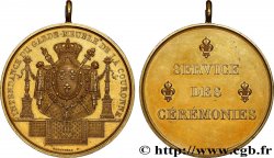 LOUIS XVIII Médaille, Laisser-passer, Service des cérémonies